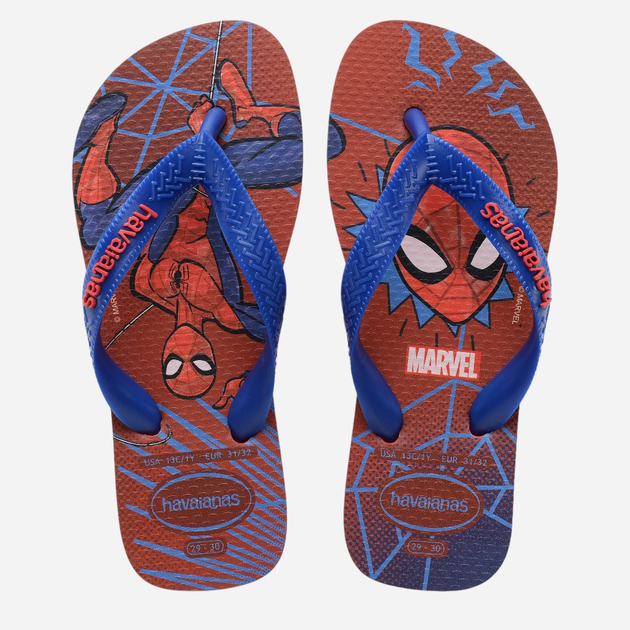 Japonki chłopięce Havaianas 4148300.2090 31-32 (29-30BR) Rubinowe (7909989475188) - obraz 5