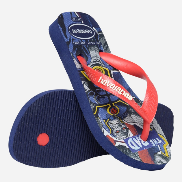 Japonki chłopięce Havaianas 4149874.0555 29-30 (27-28BR) Granatowe (7909989481905) - obraz 6