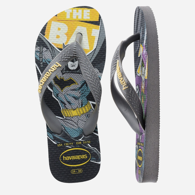 Japonki chłopięce Havaianas 4149874.5178 37-38 (35-36BR) Szare (7909989482018) - obraz 4