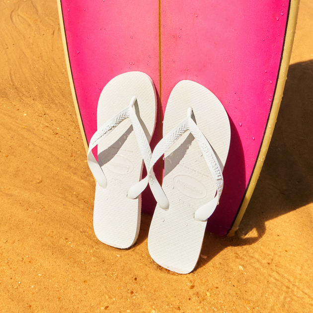 Klapki japonki damskie basenowe Havaianas 4000029.0001 39-40 (37-38BR) Białe (7891109714485) - obraz 9