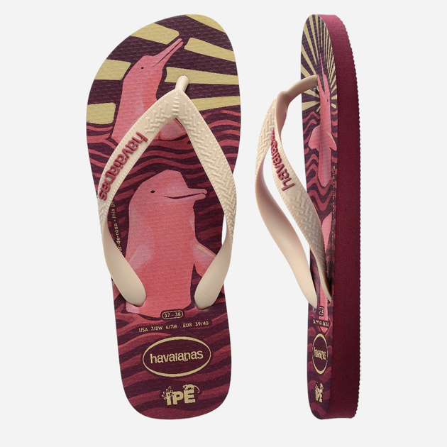 Жіночі в'єтнамки для пляжу Havaianas 4000396.9339 43-44 (41-42BR) Амарант (7909989395530) - зображення 4
