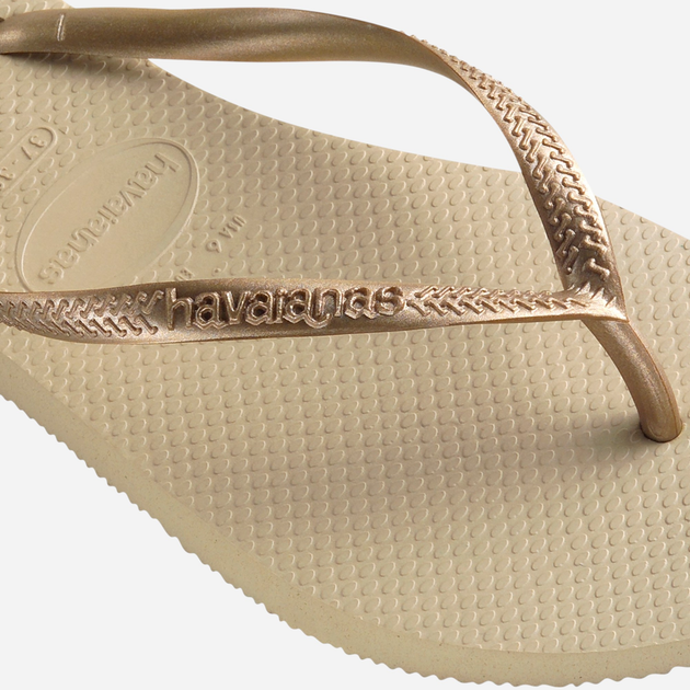 Жіночі в'єтнамки для пляжу Havaianas 4000030.2719 37-38 (35-36BR) Пісочний/Золотистий (7890557502477) - зображення 9