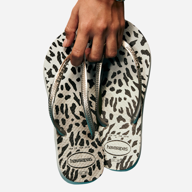 Жіночі в'єтнамки для пляжу Havaianas 4103352.9320 37-38 (35-36BR) Сірі (7909989307960) - зображення 5