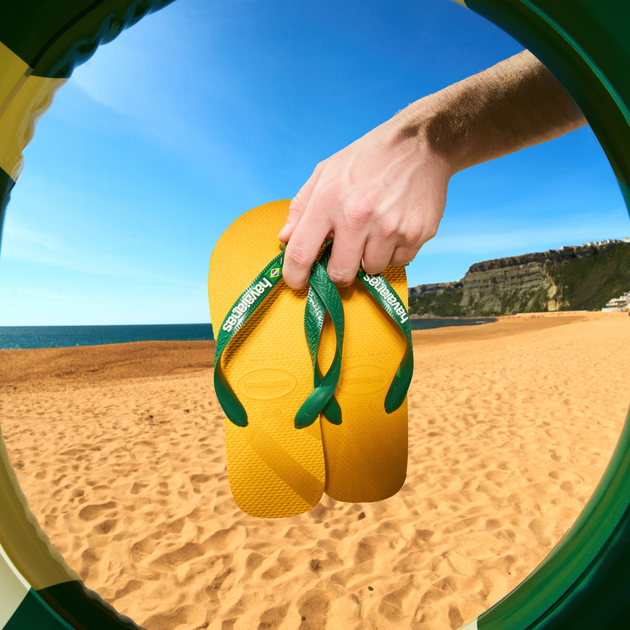 Жіночі в'єтнамки для пляжу Havaianas 4110850.1740 37-38 (35-36BR) Жовті (7909843310488) - зображення 8