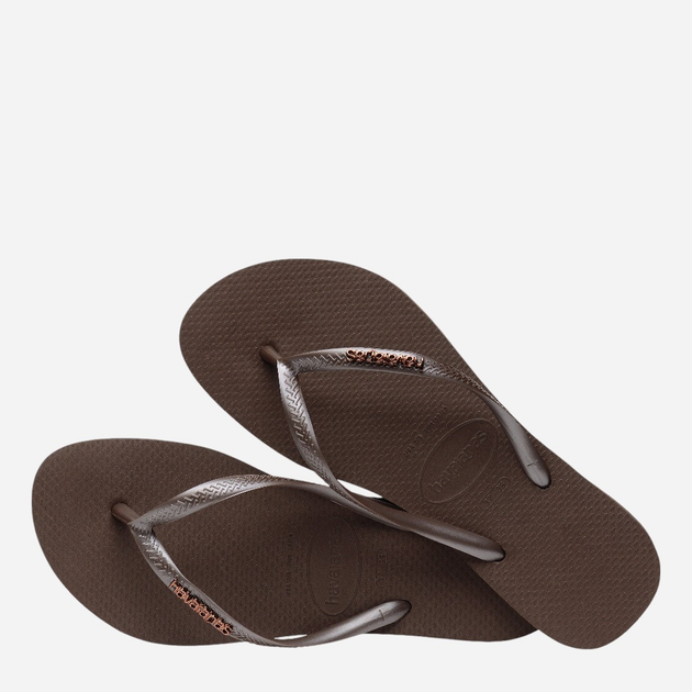 Жіночі в'єтнамки для пляжу Havaianas 4119875.0727 39-40 (37-38BR) Коричневі (7909989380857) - зображення 3