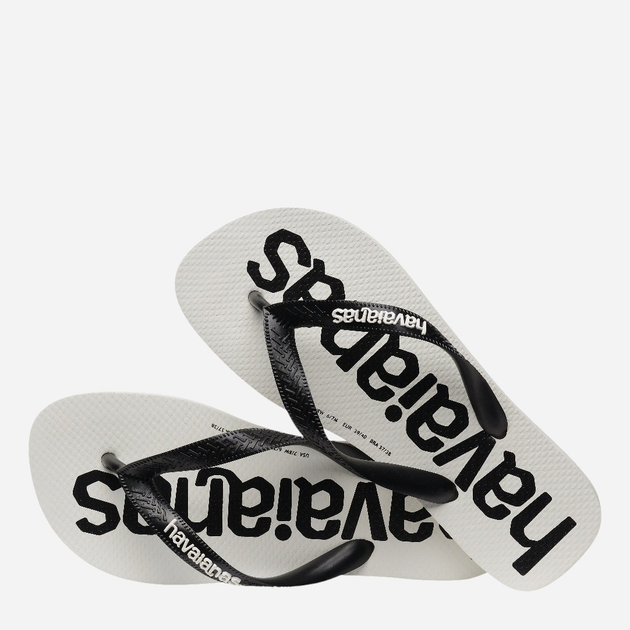 Чоловічі в'єтнамки для пляжу Havaianas 4145741.3624 45-46 (43-44BR) Білий/Чорний (7909989159743) - зображення 4
