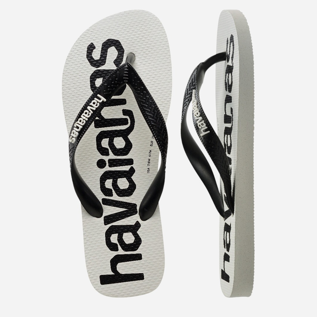 Чоловічі в'єтнамки для пляжу Havaianas 4145741.3624 43-44 (41-42BR) Білий/Чорний (7909989155516) - зображення 6