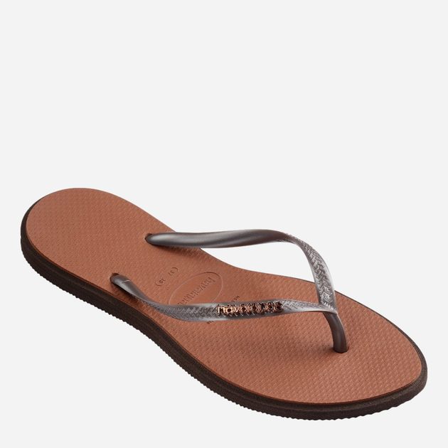 Жіночі в'єтнамки для пляжу Havaianas 4149584.0727 39-40 (37-38BR) Темно-коричневі (7909989578452) - зображення 3
