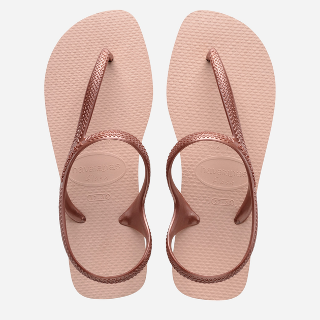 Sandały damskie japonki Havaianas 4000039.3606 37-38 (35-36BR) Bladoróżowy/Złoty (7893249494401) - obraz 7