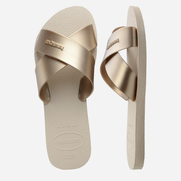 Жіночі шльопанці Havaianas 4148866.0121 37-38 (35-36BR) Бежеві (7909989527900) - зображення 4