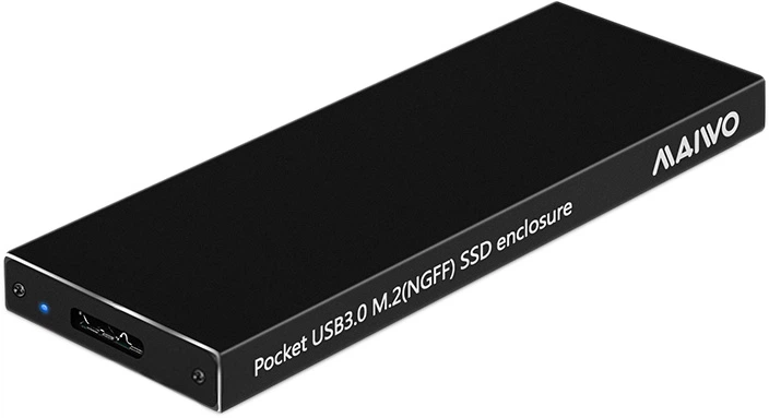 Внешний карман Maiwo для M.2 SSD (NGFF) SATA - USB 3.0 (K16N black
