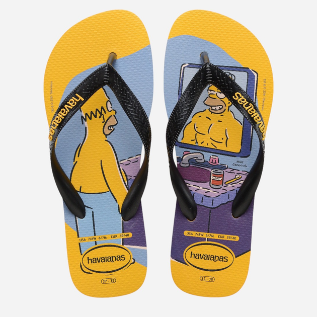 Klapki japonki męskie basenowe Havaianas 4137889.1740 43-44 (41-42BR) Żółte (7909989480083) - obraz 5