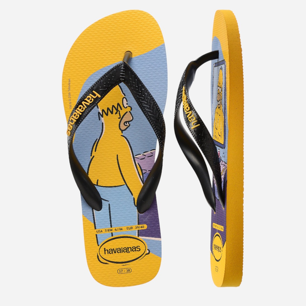 Klapki japonki męskie basenowe Havaianas 4137889.1740 47-48 (45-46BR) Żółte (7909989610169) - obraz 4