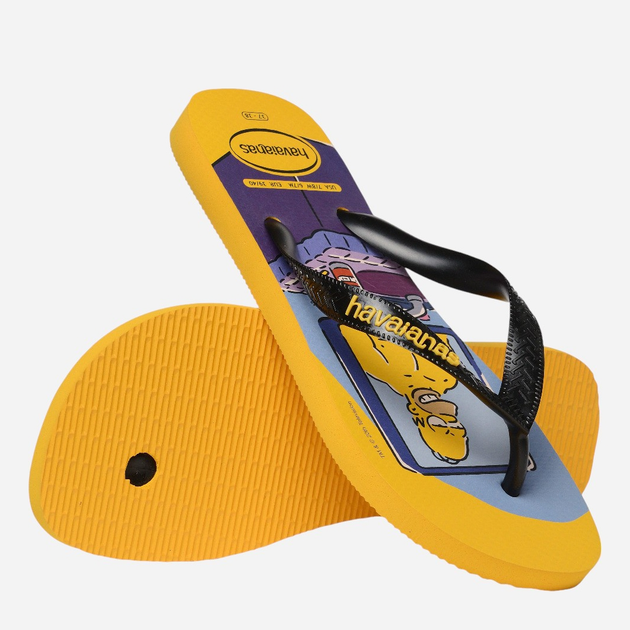 Чоловічі в'єтнамки для пляжу Havaianas 4137889.1740 45-46 (43-44BR) Жовті (7909989480090) - зображення 6