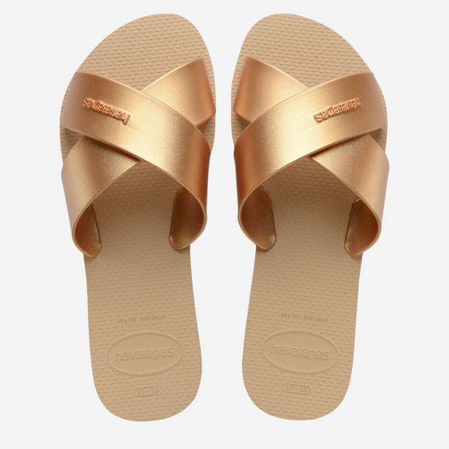 Жіночі шльопанці Havaianas 4148866.0570 37-38 (35-36BR) Золотисті (7909989527955) - зображення 7
