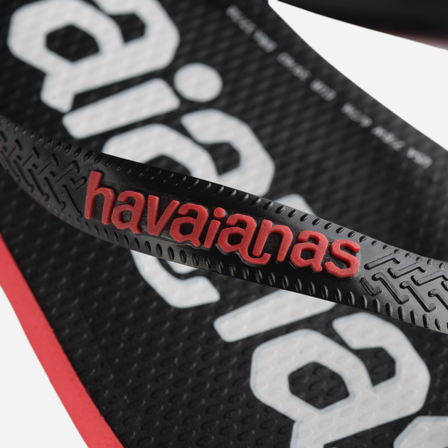 Klapki japonki męskie basenowe Havaianas 4145741.2090 41-42 (39-40BR) Czarny/Czerwony (7909690336501) - obraz 8