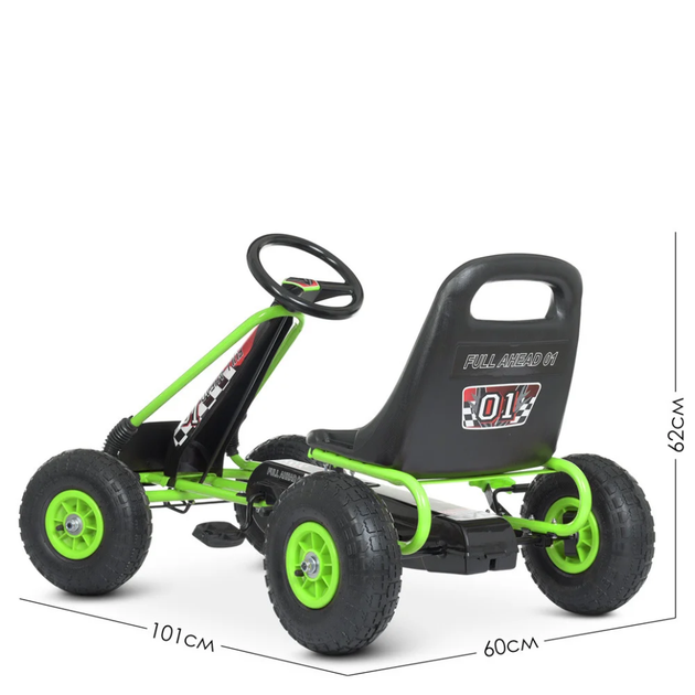 Велокарт детский Bambi kart M 0645(2)-5 зеленый - изображение 4