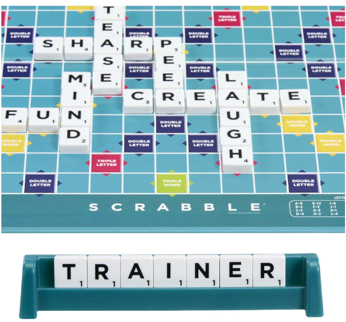 Gra planszowa Mattel Scrabble Original 2014315 (0194735239399) - obraz 6