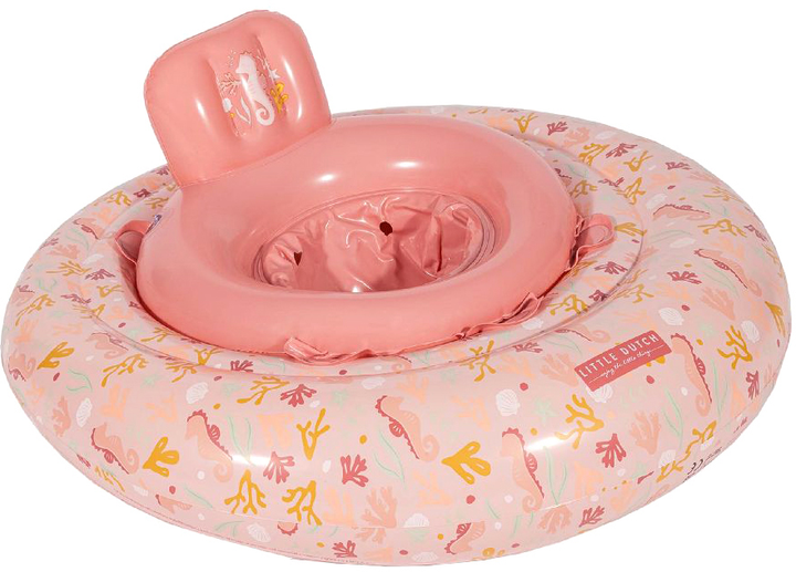 Колесо для купання Little Dutch Ocean Dreams Babyfloat рожеве 2012846 (8712051132266) - зображення 3
