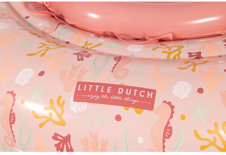 Колесо для купання Little Dutch Ocean Dreams Babyfloat рожеве 2012846 (8712051132266) - зображення 5