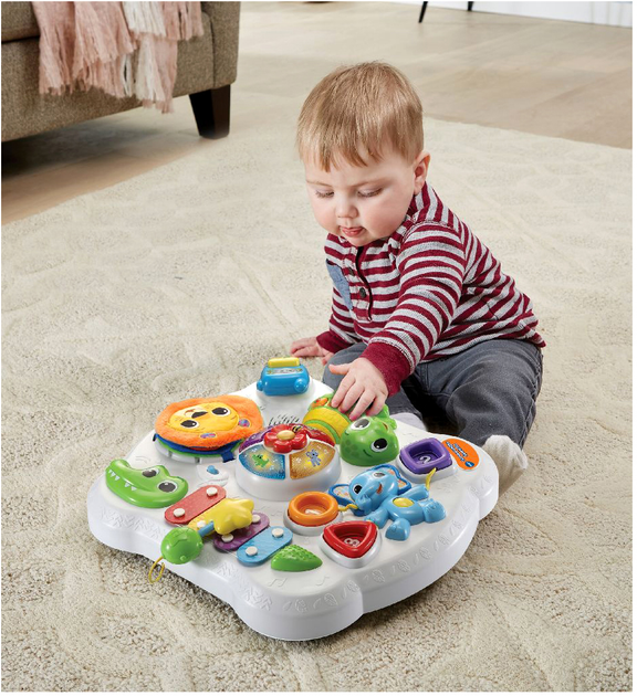 Zabawka interaktywna Vtech Baby Animal Friends Play Table 2008215 (3417765408236) - obraz 3