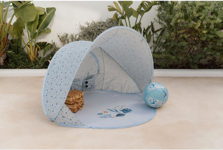 Namiot plażowy RuboToys Little Dutch Ocean Dreams rozkładany Niebieski 2012523 (8712051129365) - obraz 5