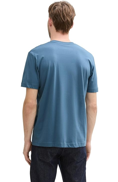 Футболка Tom Tailor LOGO TEE MEN'S T-SHIRT S Синій 1037735-36985 - изображение 2