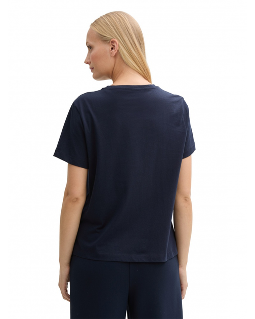 Футболка Tom Tailor women's T-shirt L Темно-синій 1045534-10360 - Фото 2 Футболка Tom Tailor women's T-shirt L Темно-синій 1045534-10360 - изображение 2