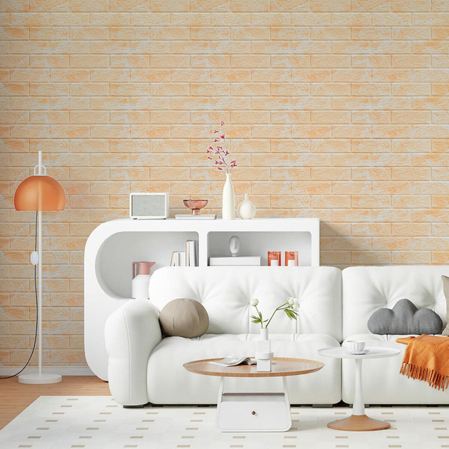 3D панель самоклеящаяся StickerWall под мрамор 770х700х3 мм бежевый - изображение 7