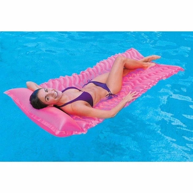 Надувний матрац-шезлонг 229x86 см Intex 58807 Рожевий - зображення 3