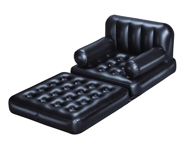 Односпальное надувное кресло-трансформер 5 в 1 191 x 97 x 64 см Bestway 75114 Черный - изображение 2