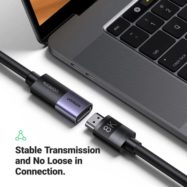 Соеденитель HDMI 2.1 Ugreen HD159 F/F UltraHD 8K@60Hz, 4K@120Hz Grey (90592) - изображение 6