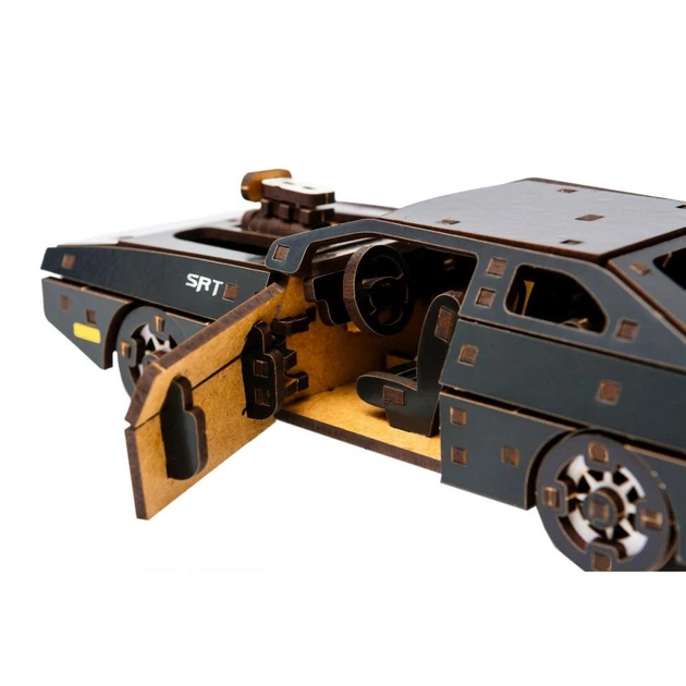 Деревянный 3D конструктор "Fast Furious" Puz-62519, 125 деталей, черный - изображение 4