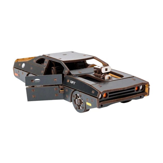 Деревянный 3D конструктор "Fast Furious" Puz-62519, 125 деталей, черный - изображение 6