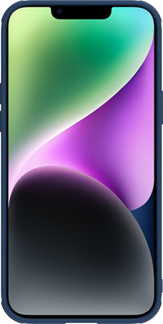 Панель Nillkin CamShield Leather S Case для Apple iPhone 14 Plus Blue (6902048249721) - зображення 5