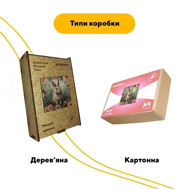 Дерев'яний фігурний пазл Милий Вухань, А5, Картонна коробка 35 елементів - Фото 4 Дерев'яний фігурний пазл Милий Вухань, А5, Картонна коробка 35 елементів - изображение 4