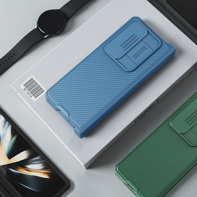 Панель Nillkin CamShield Pro Case Simple для Samsung Galaxy Z Fold 4 Blue (6902048252639) - зображення 5