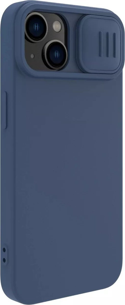 Etui Nillkin CamShield Silky Silicone Case do iPhone 15 Plus Dark Blue (6902048266476) - obraz 3