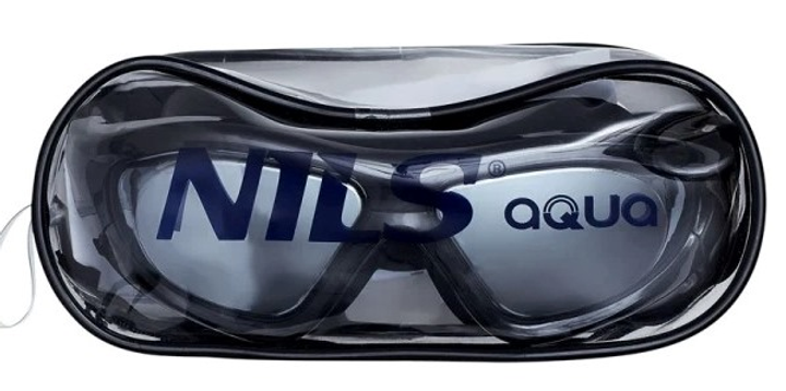 Okulary pływackie Nils AQUA JUNIOR czarne NQG280MAF (5907695527308) - obraz 5