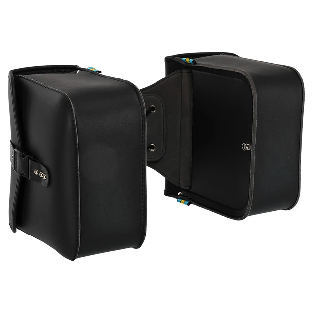 Кофры боковые для мотоцикла из кожзама SP-Sport HL612 (исскуственная кожа, р-р 26x24,5x11,5см, черный) - изображение 6