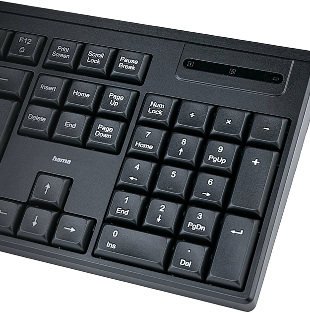 Zestaw bezprzewodowej Hama WKM-100 Black (4047443523839) - obraz 3