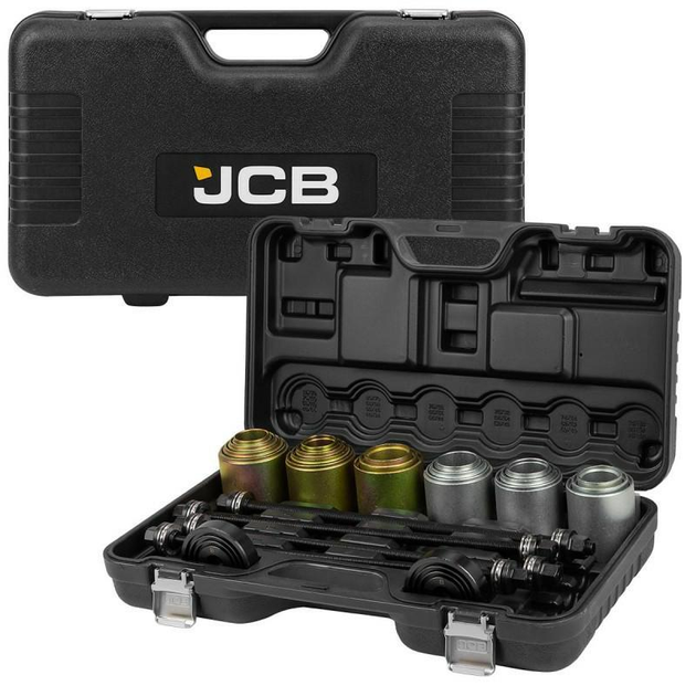 Набор инструментов для замены сайлентблоков, втулок и подшипников JCB Tools 26 ед. JCB-933T1 - изображение 2