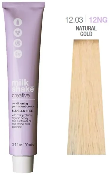 Farba do włosów Milk_Shake Creative 12.0312NG Natural Gold 100 ml (8032274059301) - obraz 3