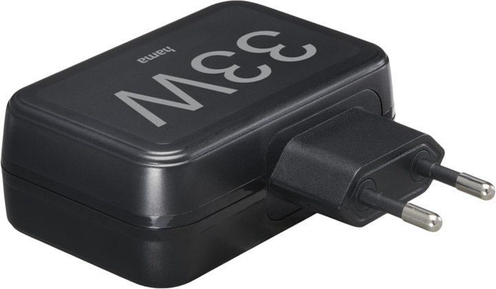 Ładowarka Hama 1 x QC3.0 USB-A + 3 x USB-A 33W Black (4047443489814) - obraz 3
