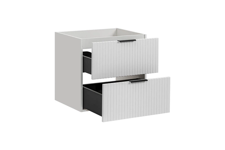 Тумба со столешницей, для ванной комнаты Adel White 60 см Comad SET -ADW B 60 CM белый/ дуб ADEL - изображение 3