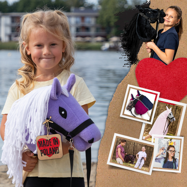 Кінь на палиці Hobby Horse Skippi З вуздечкою і віжками A5 Лавандовий (5906361450636) - зображення 3