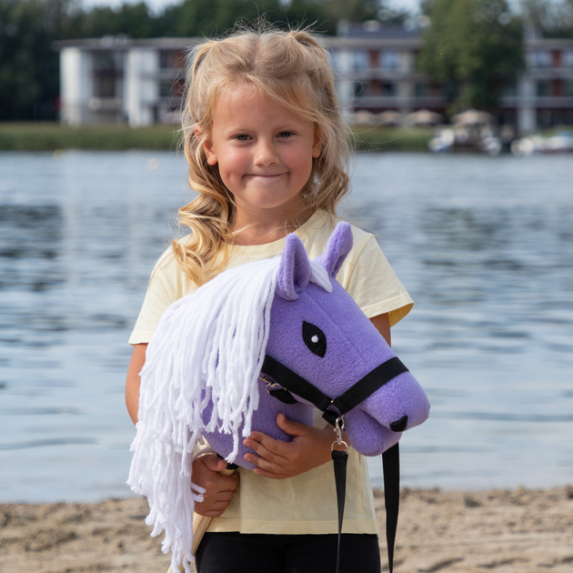 Кінь на палиці Hobby Horse Skippi З вуздечкою і віжками A5 Лавандовий (5906361450636) - зображення 7