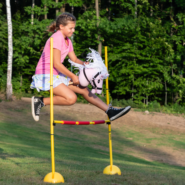Koń na kiju Hobby Horse Skippi z kantarem i wodzami A5 Różowy (5906361450629) - obraz 6