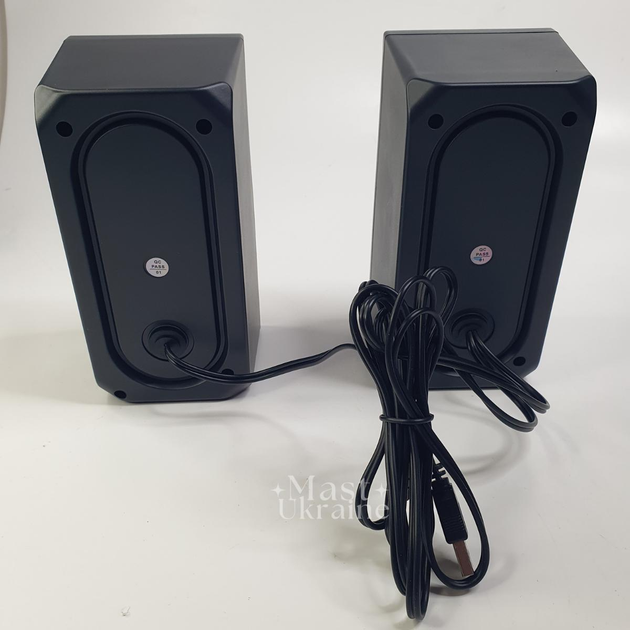 Настольные колонки компьютерные c RGB подсветкой MUSIC DJ, акустическая система 2.0 для ПК Черные M-110A - изображение 5