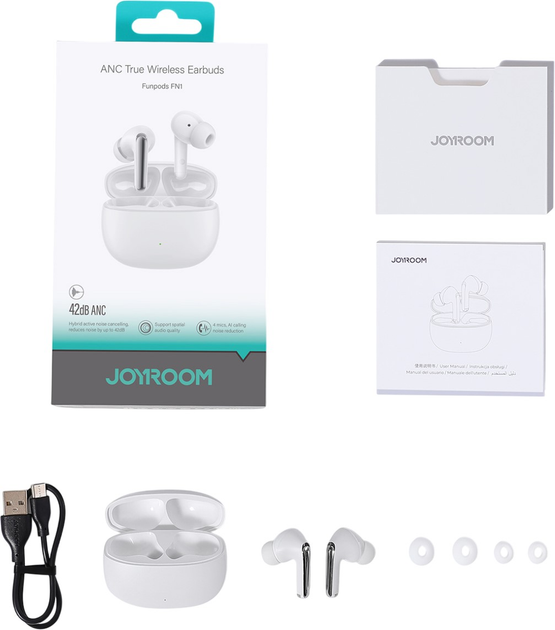 Słuchawki JOYROOM Funpods JR-FN1 White (6941237122971) - obraz 8